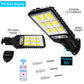1200W LED Solar Flood Light Motion Sensor Security Wall Street Yard Outdoor Lamp