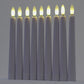 Flameless Flickering Battery Operated Taper Candles Realistic with Timer Remote