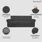 Stretch Sofa Slipcover 1-Piece Sofa Cover Furniture Protector Couch Soft with Elastic Bottom for Kids, Polyester Spandex Jacquard Fabric Small Checks (Sofa, Dark Gray)