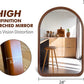 Arched Wall Mirror 20"X30" Wall-Mounted Mirror with Wood Frame, Bathroom Mirror Arch Mirror for Bedroom Living Room Entryway, Dark Walnut