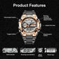 Men'S Digital Outdoor Sports Watch,Military Large Face Dial 50M Waterproof Electronic Multi Function Wrist Watches for Men Tactics LED Alarm Stopwatch