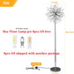 Crystal Floor Lamp for Bedroom and Living Room, Elegant Standing Lamp with 8 Lights and 63" Tall Pole, Modern Floor Lamp for Room Decor with 32 Firework Crystal Harnesses