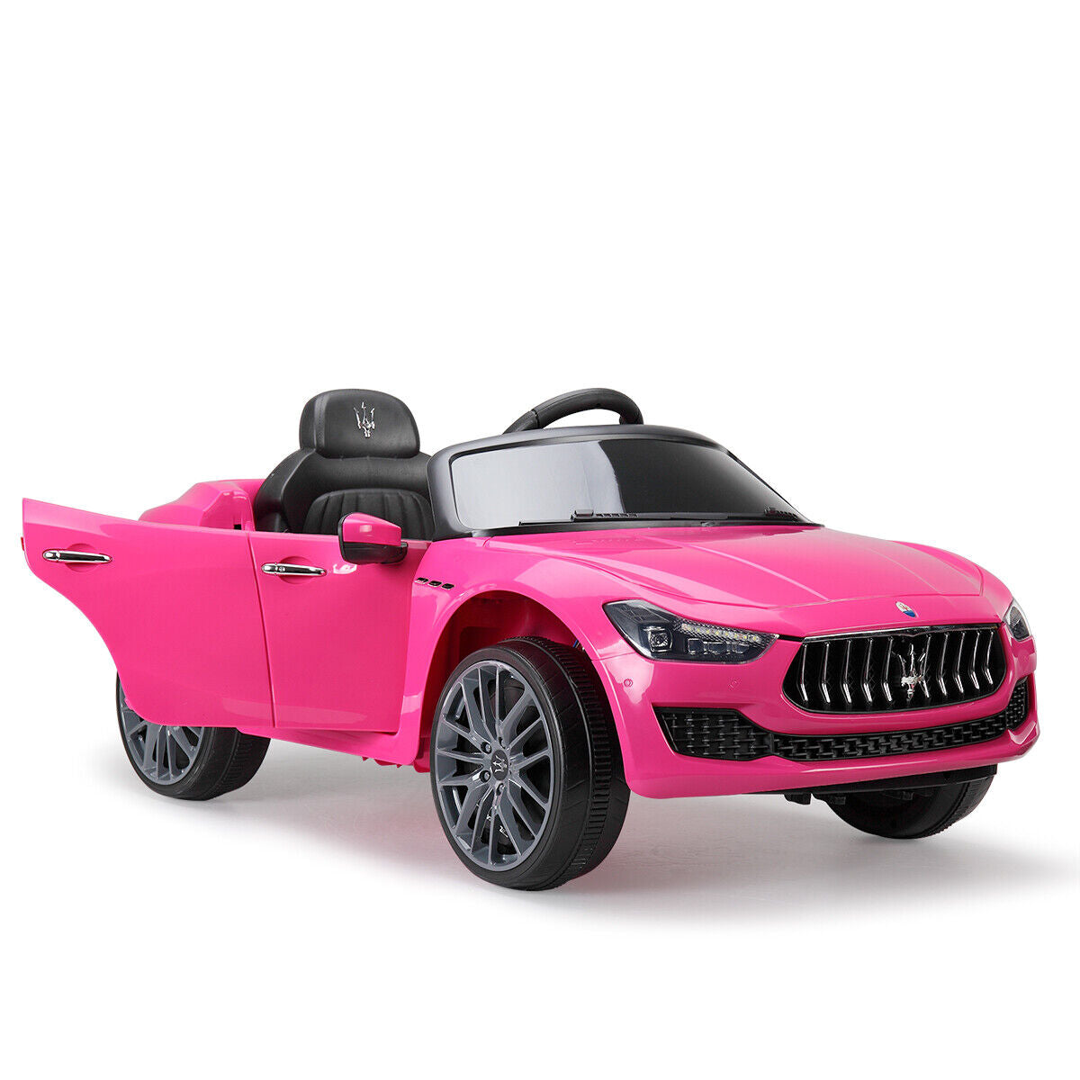 TOBBI 12V Kids Ride on Car Maserati Ghibli Electric Toy Girls Gift Pink W/RC