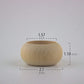 Wood Candle Holders for Votives and Tea Lights Candles Set of 6. Dining and Wedding Table Centerpieces for Receptions or Home Decor, İdeal for Handmade Shower Favors & Housewarming Gift