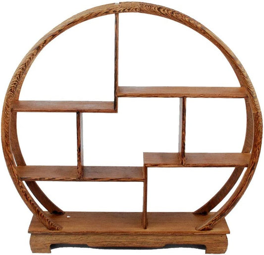 Chinese Wooden Rosewood Display Stand Decoration 11" Curio Cabinets Shelf (4)