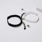 Personalized ID Couple Bracelets Custom Engraving Handmade Braided Rope Wrist Bangle for Men Women Friendship, Adjustable,Customized