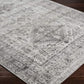 Desta Vintage Oriental Area Rug, 5'3" X 7'3", Charcoal