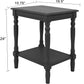 Simplify 24" End Side Table, 24 X 19.5 X 15.75, Antique Iced Blue