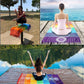 Chakra Yoga Mat Meditation Rug Beach Towels Sunscreen Shawl Spiritual Reiki Chakras Wall Tapestry Decor Boho Throw Blanket 59 In