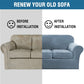 Modern Velvet Plush 4 Piece High Stretch Sofa Slipcover Sofa Cover Furniture Protector Form Fit Luxury Thick Velvet Sofa Cover for 3 Cushion Couch, Machine Washable (Sofa,Stone Blue)