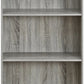 Basic 3-Tier Bookcase Storage Shelves, French Oak Grey