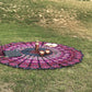 round Beach Tapestry Purple Mandala Throw/Boho Hippie Beach Blanket Roundie/Indian Cotton Bohemian Large round Table Cloth-Home Decor/Yoga Mat Meditation Picnic Rug 69 Inch