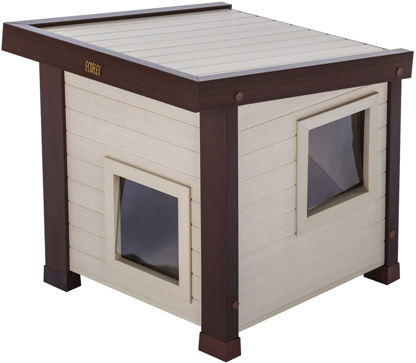 Ecoflex Albany Outdoor Feral Cat House, Multicolor