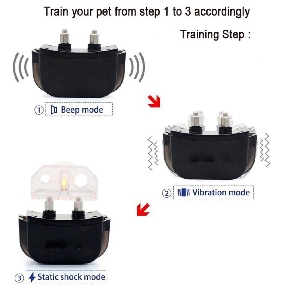 1000 FT Remote Dog Shock Training Vibration Collar Rechargeable LCD Pet Trainer