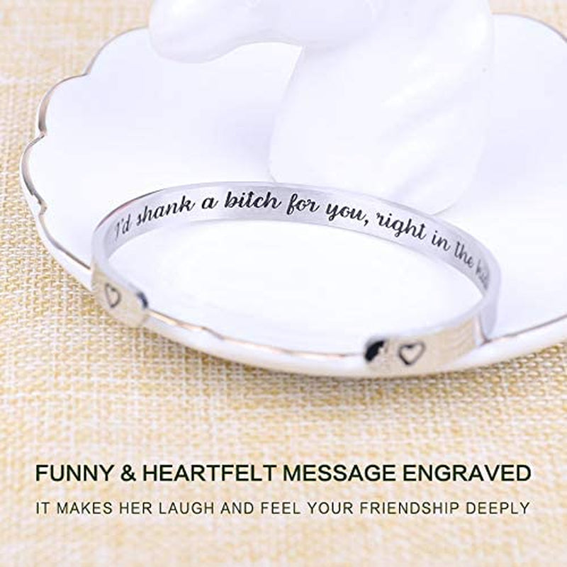 Hidden Message Bracelet - Meaningful Gifts for Women, Great Friend Gifts, Unique Friendship Jewelry, Perfect Birthday Gifts for Women Freind BFF Sister..
