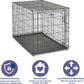 Newly Enhanced Single & Double Door Icrate Dog Crate, Includes Leak-Proof Pan, Floor Protecting Feet, Divider Panel & New Patented Features