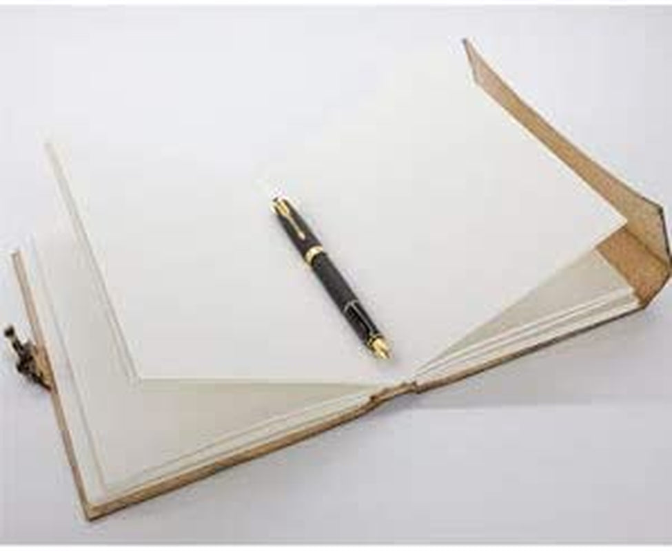 Handmade Leather Pentagon Journal/Writing Notebook Diary/Bound Daily Notepad for Men & Women Unlined Paper Medium, Writing Pad Gift for Artist, Sketch Brown (Black)