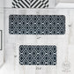 Kitchen Rug Set, 2 Pc. Set, Decorative and Modern Area Floor Runners, Soft, Absorbent, and Washable with Non-Skid Backing, Plush Small and Large Mats