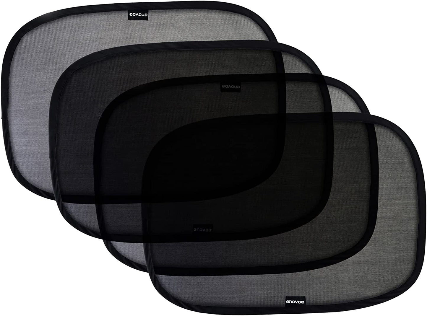 Car Window Shades for Baby - (4 Pack) - 21"X14" Cling Window Shades for Car Baby - Car Sun Shade, Glare and UV Rays Protection for Your Child - Baby Window Car Shade for Side Window