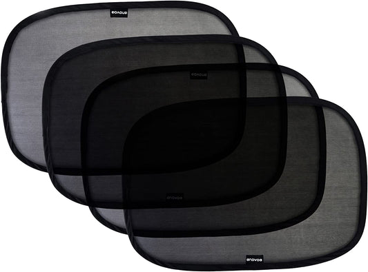 Car Window Shades for Baby - (4 Pack) - 21"X14" Cling Window Shades for Car Baby - Car Sun Shade, Glare and UV Rays Protection for Your Child - Baby Window Car Shade for Side Window