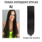 Clip in Hair Extensions 22 Inche Hairpieces 7 Pieces/Set Clip on Hair Extension Heat Resistant Synthetic Fiber for Women Daily Use Hair Make Clip Hair Extensions（Natural Black）