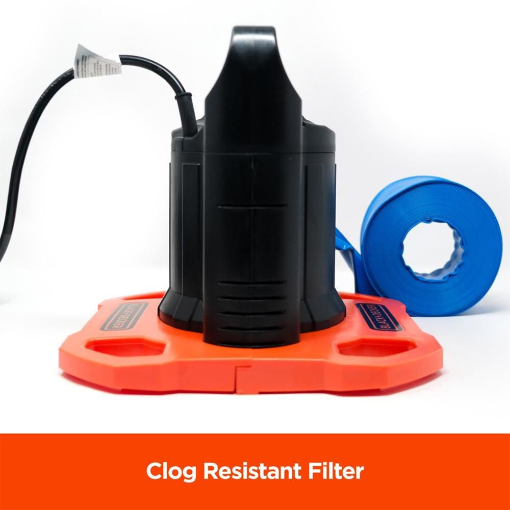 1500 GPH Submersible Automatic Pool Cover Pump W/ Filter