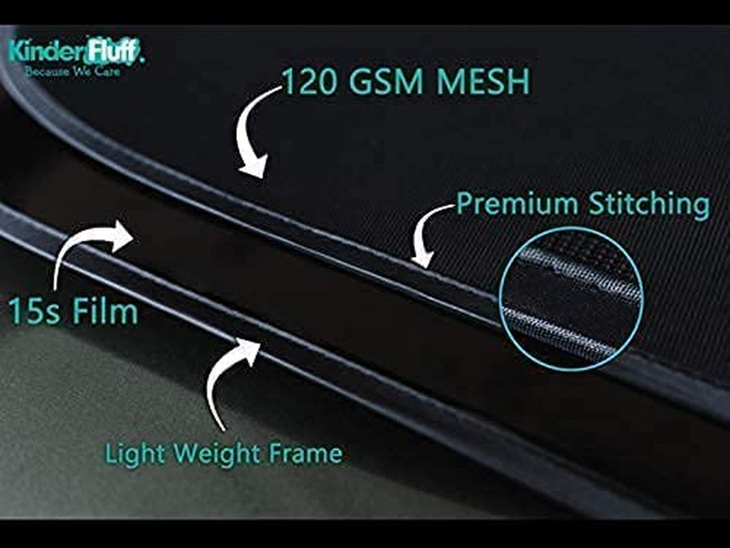 Car Window Shade (4Pack)-The Only Certified Car Window Sun Shade for Baby Proven to Block 99.95% UVR - Mom'S Choice Gold Award Winning -Car Window Shade for Baby- Car Seat Sun Protection