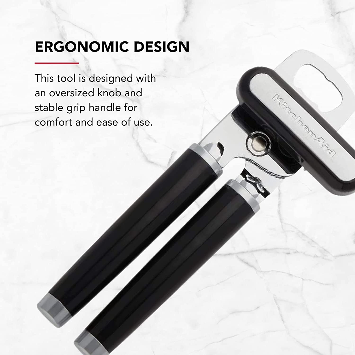 Kitchenaid Classic Multifunction Can Opener / Bottle Opener, 8.34-Inch, Black