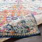 Sandhya Traditional Blue Area Rug; 2' X 3'