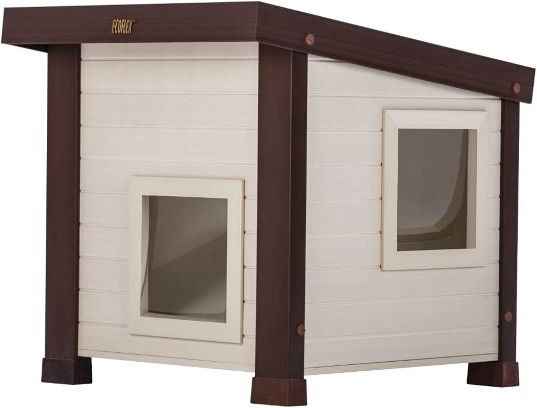 Ecoflex Albany Outdoor Feral Cat House, Multicolor