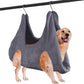 Pet Grooming Hammock Harness, Dog Grooming Helper for Bathing Nail Trimming, 2 in 1 Dog Drying Towel Washing Restraint Bag