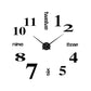 Modern DIY Analog 3D Mirror Surface Large Number Wall Clock Sticker Home Decor
