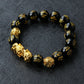 Feng Shui Black Obsidian Beads Bracelet Attract Wealth & Good Luck Bangle Pixiu