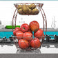Simplehouseware 2-Tier Countertop Fruit Basket Bowl Storage, Bronze