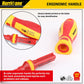 HURRICANE 1000V Insulated Electrician Screwdriver Set, All-In-One Premium Professional 13-Pieces CR-V Magnetic Phillips Slotted Pozidriv Torx Screwdriver