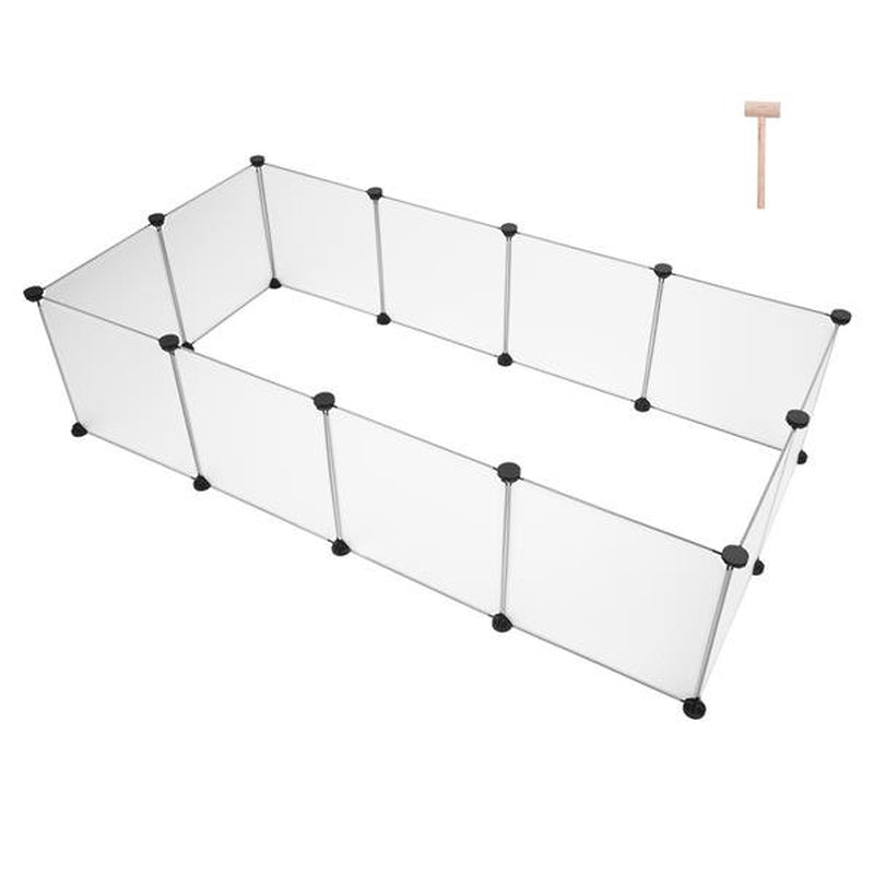 Foldable Dog Playpen Dog Excercise Pen Square Small Dog Fence Dog Play Pen Dog Play Yard Fence Pet Fencing for Dogs Fence Pet Exercise Pen Pet Fence Crate Fence