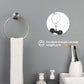 Bathroom Hardware Set, 7 Piece Towel Bar Set Brushed Nickel Bathroom Accessories Set Wall Mount Include 16'' Hand Towel Bar, Toilet Paper Holder, Towel Ring, 4 Robe Towel Hooks