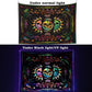 Tapestry Blacklight Tapestry Sun and Moon Tapestry UV Reactive Skull Tapestries Tirppy Wall Hanging Psychedelic Black Light Skeleton Tapestry for Bedroom Aesthetics Party Decor Poster 60X51 Inch
