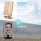 Makeup Mirror with 21 LED Lights,Two Power Supply, Touch Screen and 1X/2X/3X Magnification Tri-Fold Vanity Mirror , Gift for Women(Gold)