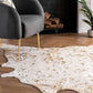 Iraida Contemporary Faux Cowhide Area Rug
