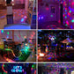 [2-Pack] Sound Activated Party Lights with Remote Control Dj Lighting, RGB Disco Ball Light, Strobe Lamp 7 Modes Stage Par Light for Home Room Dance Parties Bar Karaoke Christmas Wedding Show Club