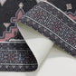 Persian Tribal Throw Rugs with Non-Slip Pad, Aztec Ethnic African Oriental Small Cotton Area Rug 2X3, Distressed Kilim Rug Floor Carpet for Kitchen Bathroom Washable (Charcoal Grey, 2X3)