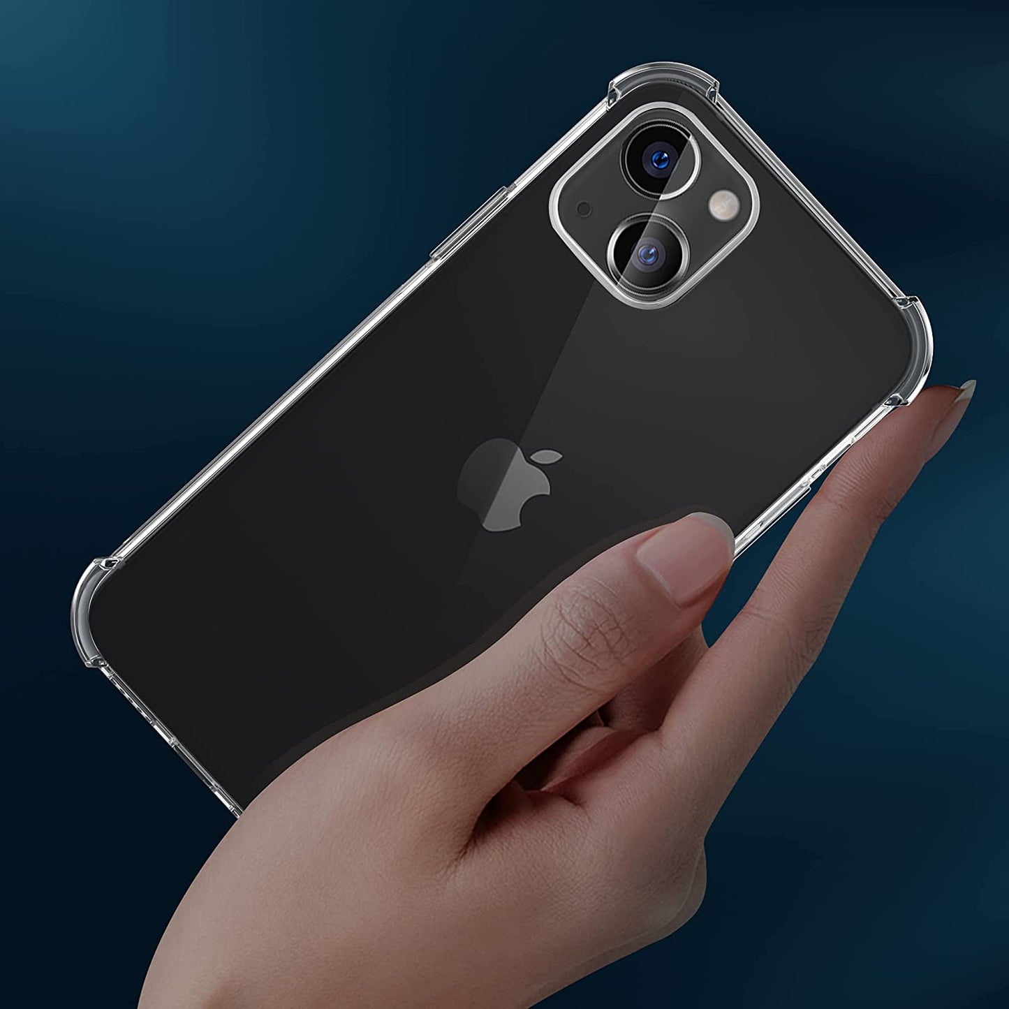 Migeec Compatible with Iphone 13 Clear Case Shockproof Phone Cover Protective Phone Case for Iphone 13, 6.1 Inch