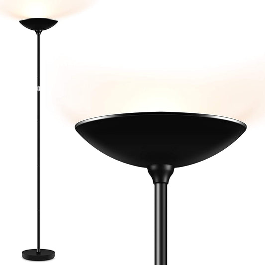 Floor Lamp, Standing Lamp, 20W 2000LM LED Torchiere Floor Lamp, Stepless Dimmable, Touch Control, 3000K Daylight, 50000Hrs Lifespan, Floor Lamps for Living Room, Standing Lamps for Bedroom