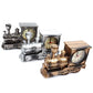 Yesbay Cartoon Locomotive Train Alarm Clock Antique Engine Design Table Desk Decor-Bronze
