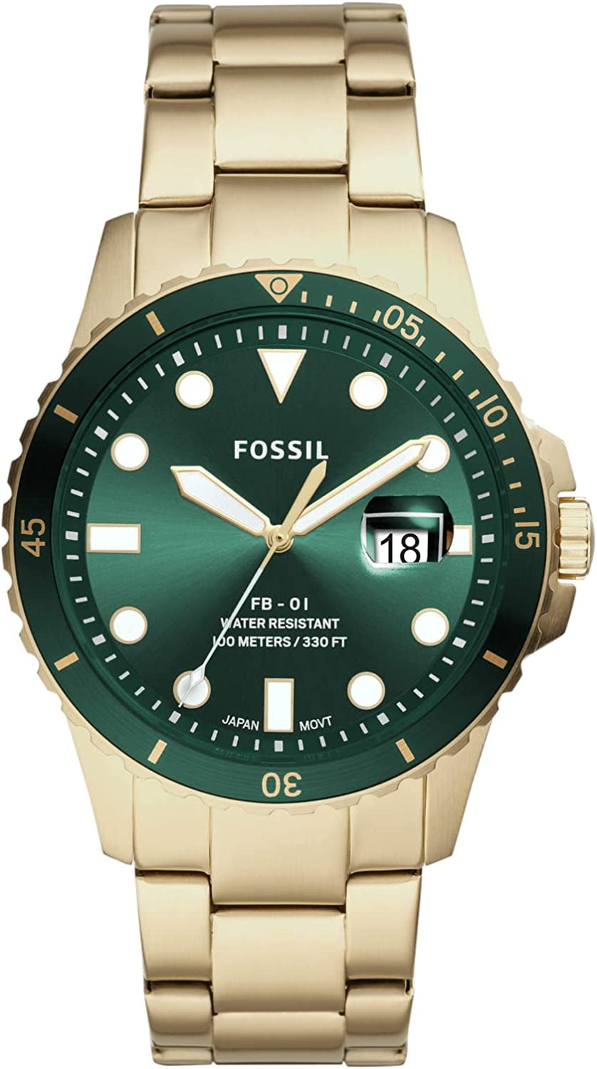 Men'S FB-01 Stainless Steel Dive-Inspired Casual Quartz Watch