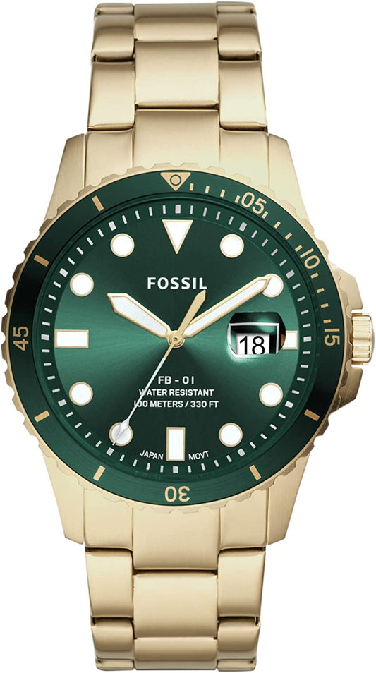 Men'S FB-01 Stainless Steel Dive-Inspired Casual Quartz Watch