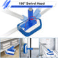 Shower Brush Scrubber with Long Extendable Handle 46'' -2In-1 Tub and Tile Cleaning Brush Interchangeable Scrub Brush Attachment for Cleaning Bathroom Shower Bathtub Floor