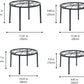 4-Pack Decent Metal Plant Stands, Anti-Rust Iron Flower Pot Stand, Heavy Duty Plant Pot Shelf, Decoration Racks for Home Indoor and Outdoor