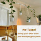 3 Pack Macrame Plant Hangers with Pots Hanging Planters for Indoor Plants Holders with Trays & Hooks 34" / 26" / 20"